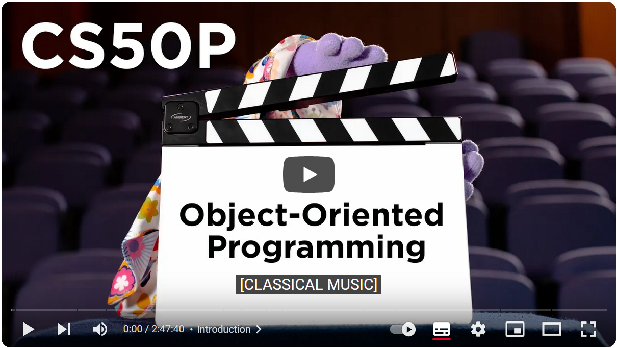 Object Oriented Programming