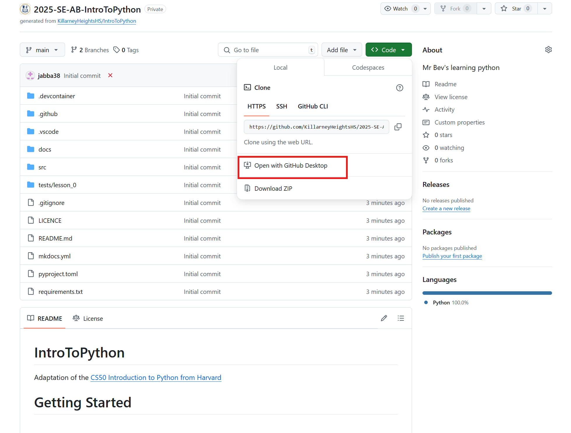 Clone Repository